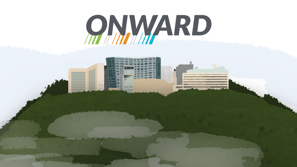 Illustration of OHSU on Marquam Hill