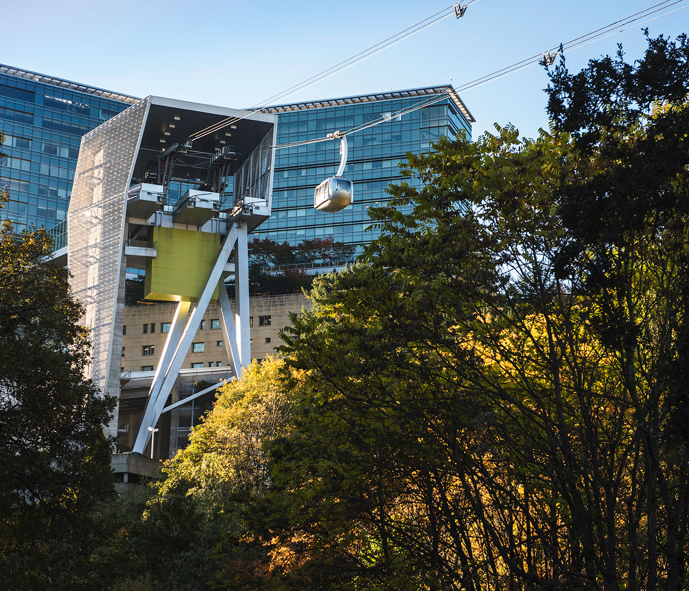 Tram station at Kohler Pavilion