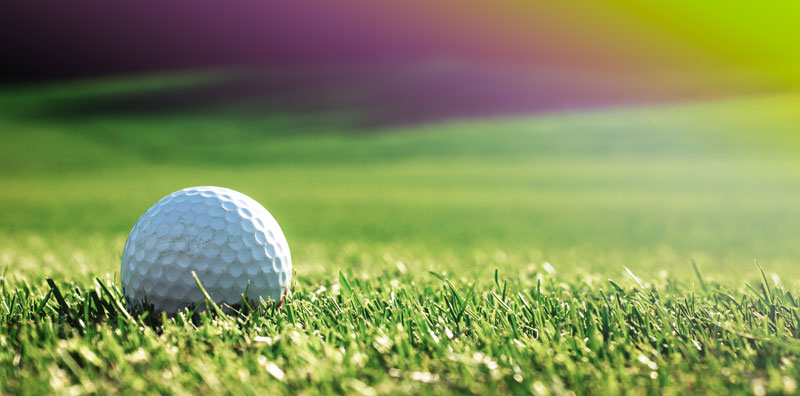 golf ball on green