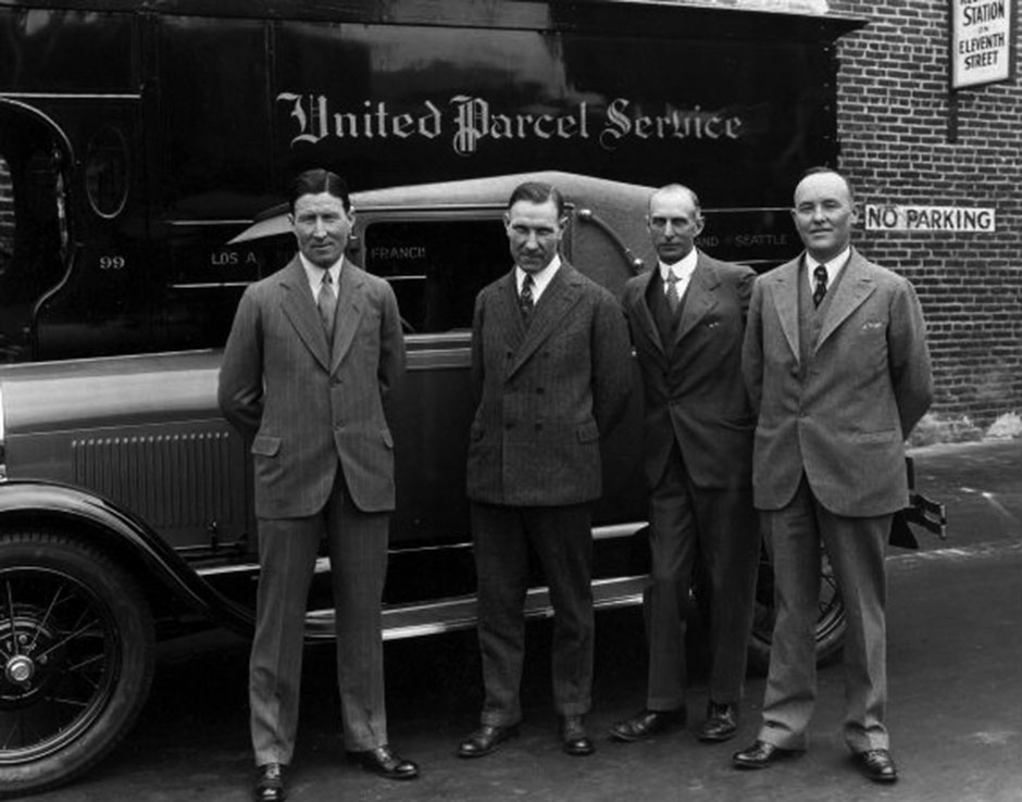Historical photo of George Casey, Jim Casey, Charles Soderstrom and Everett McCabe