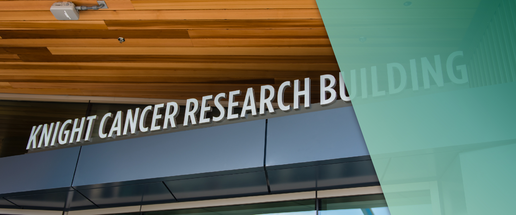 A sign that reads Knight Cancer Research Building