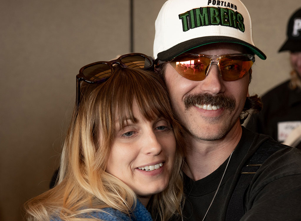 Zoe Manville and John Gourley of Portugal. The Man.