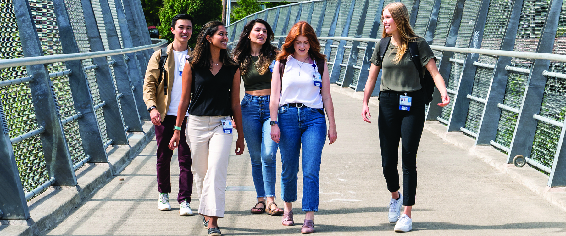 OHSU students walking